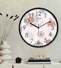Multicolour Modern Plastic Stylish Non Ticking Silent Analog Wall Clock -12 inch