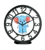Multicolour Modern Plastic Stylish Non Ticking Silent Analog Wall Clock -8 Inch
