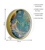 Multicolour Modern Plastic Stylish Non Ticking Silent Analog Wall Clock -12 inch