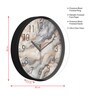 Multicolour Modern Plastic Stylish Non Ticking Silent Analog Wall Clock -12 inch