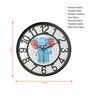 Multicolour Modern Plastic Stylish Non Ticking Silent Analog Wall Clock -8 Inch