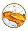 Multicolour Modern Plastic Stylish Non Ticking Silent Analog Wall Clock -12 inch