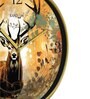 Multicolour Modern Plastic Stylish Non Ticking Silent Analog Wall Clock -12 inch
