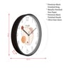 Multicolour Modern Plastic Stylish Non Ticking Silent Analog Wall Clock -12 inch