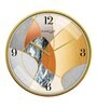 Multicolour Modern Plastic Stylish Non Ticking Silent Analog Wall Clock -12 inch