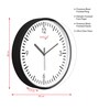 Multicolour Modern Plastic Stylish Non Ticking Silent Analog Wall Clock -12 inch
