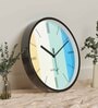 Multicolour Modern Plastic Stylish Non Ticking Silent Analog Wall Clock -12 inch