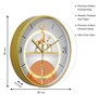 Multicolour Modern Plastic Stylish Non Ticking Silent Analog Wall Clock -12 inch