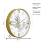 Multicolour Modern Plastic Stylish Non Ticking Silent Analog Wall Clock -12 inch