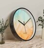 Multicolour Modern Plastic Stylish Non Ticking Silent Analog Wall Clock -12 inch