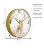 Multicolour Modern Plastic Stylish Non Ticking Silent Analog Wall Clock -12 inch