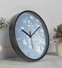 Multicolour Modern Plastic Stylish Non Ticking Silent Analog Wall Clock -12 inch