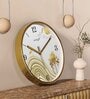 Multicolour Modern Plastic Stylish Non Ticking Silent Analog Wall Clock -12 inch