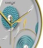 Multicolour Modern Plastic Stylish Non Ticking Silent Analog Wall Clock -12 inch