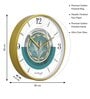 Multicolour Modern Plastic Stylish Non Ticking Silent Analog Wall Clock -12 inch