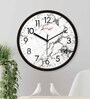 Multicolour Modern Plastic Stylish Non Ticking Silent Analog Wall Clock -12 inch