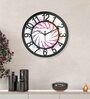 Multicolour Modern Plastic Stylish Non Ticking Silent Analog Wall Clock -8 Inch