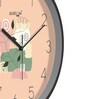 Multicolour Modern Plastic Stylish Non Ticking Silent Analog Wall Clock -12 inch