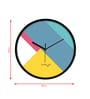 Multicolour Modern Plastic Stylish Non Ticking Silent Analog Wall Clock -12 inch