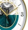 Multicolour Modern Plastic Stylish Non Ticking Silent Analog Wall Clock -12 inch