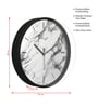 Multicolour Modern Plastic Stylish Non Ticking Silent Analog Wall Clock -12 inch