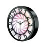 Multicolour Modern Plastic Stylish Non Ticking Silent Analog Wall Clock -8 Inch