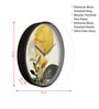 Multicolour Modern Plastic Stylish Non Ticking Silent Analog Wall Clock -12 inch