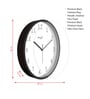 Multicolour Modern Plastic Stylish Non Ticking Silent Analog Wall Clock -12 inch