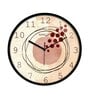 Multicolour Modern Plastic Stylish Non Ticking Silent Analog Wall Clock -12 inch