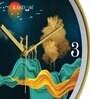 Multicolour Modern Plastic Stylish Non Ticking Silent Analog Wall Clock -12 inch