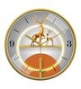 Multicolour Modern Plastic Stylish Non Ticking Silent Analog Wall Clock -12 inch