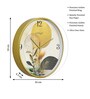 Multicolour Modern Plastic Stylish Non Ticking Silent Analog Wall Clock -12 inch