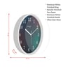 Multicolour Modern Plastic Stylish Non Ticking Silent Analog Wall Clock -12 inch