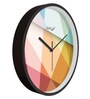 Multicolour Modern Plastic Stylish Non Ticking Silent Analog Wall Clock -12 inch