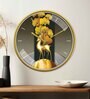 Multicolour Modern Plastic Stylish Non Ticking Silent Analog Wall Clock -12 inch