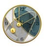 Multicolour Modern Plastic Stylish Non Ticking Silent Analog Wall Clock -12 inch