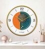 Multicolour Modern Plastic Stylish Non Ticking Silent Analog Wall Clock -12 inch