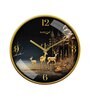 Multicolour Modern Plastic Stylish Non Ticking Silent Analog Wall Clock -12 inch