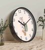 Multicolour Modern Plastic Stylish Non Ticking Silent Analog Wall Clock -12 inch