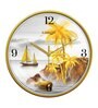 Multicolour Modern Plastic Stylish Non Ticking Silent Analog Wall Clock -12 inch