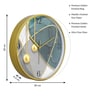 Multicolour Modern Plastic Stylish Non Ticking Silent Analog Wall Clock -12 inch