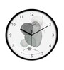 Multicolour Modern Plastic Stylish Non Ticking Silent Analog Wall Clock -12 inch