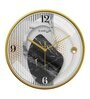 Multicolour Modern Plastic Stylish Non Ticking Silent Analog Wall Clock -12 inch