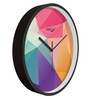 Multicolour Modern Plastic Stylish Non Ticking Silent Analog Wall Clock -12 inch