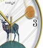 Multicolour Modern Plastic Stylish Non Ticking Silent Analog Wall Clock -12 inch