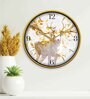 Multicolour Modern Plastic Stylish Non Ticking Silent Analog Wall Clock -12 inch