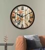 Multicolour Modern Plastic Stylish Non Ticking Silent Analog Wall Clock -12 inch