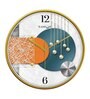 Multicolour Modern Plastic Stylish Non Ticking Silent Analog Wall Clock -12 inch