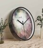Multicolour Modern Plastic Stylish Non Ticking Silent Analog Wall Clock -12 inch