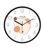 Multicolour Modern Plastic Stylish Non Ticking Silent Analog Wall Clock -12 inch